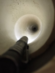 Intérieur d'un tuyau