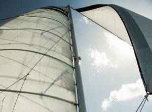 Voiles sur mât